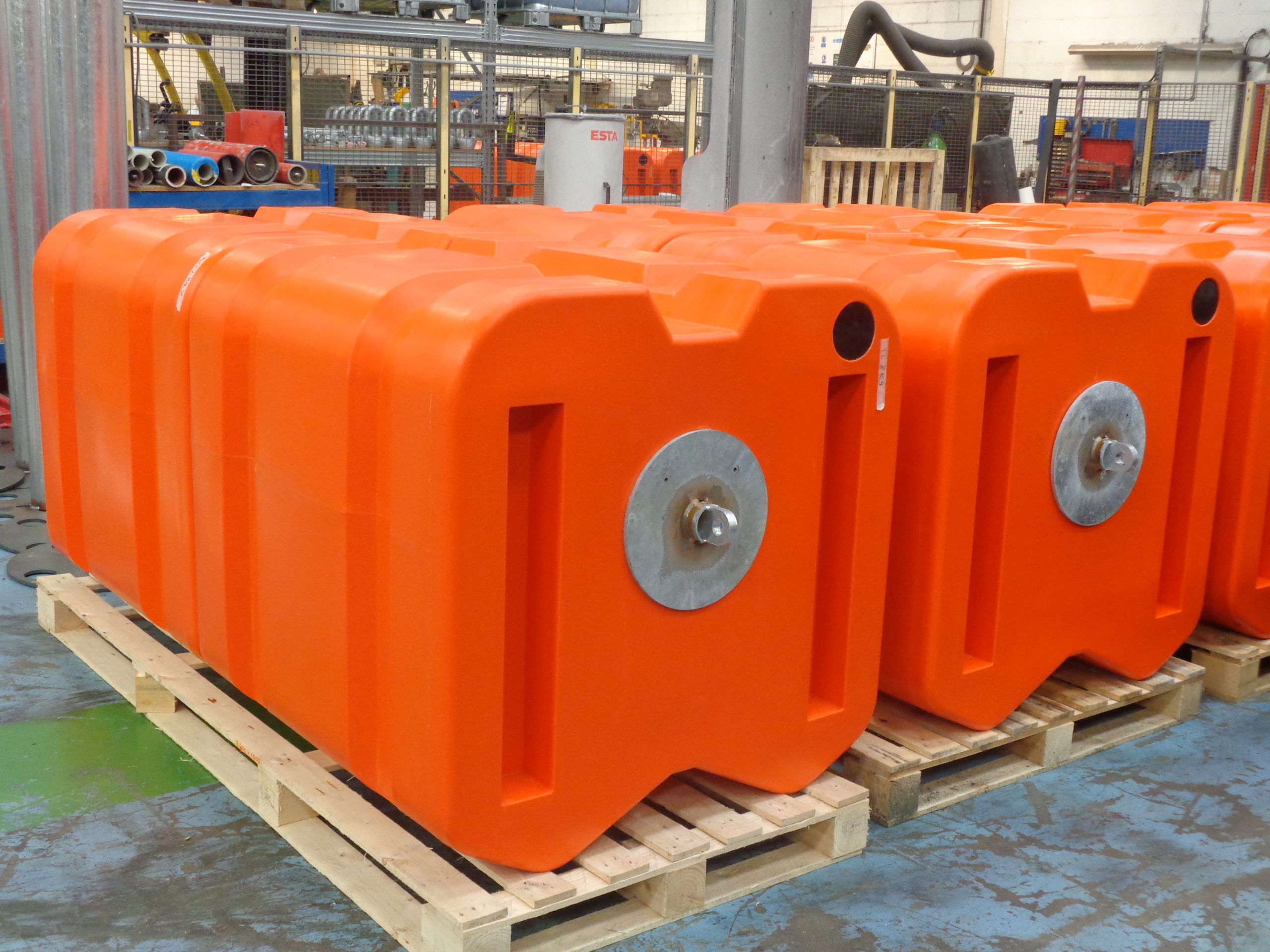 Pipe laying floats AIS